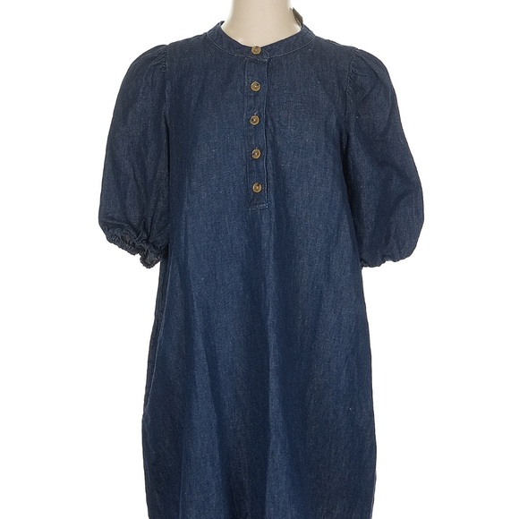 J crew Denim Button-Up Dress - Picture 1 of 4